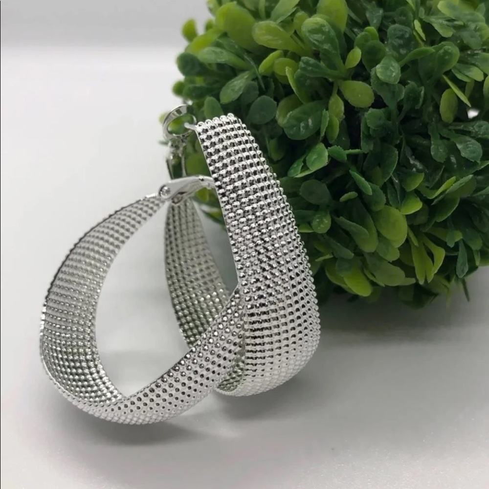 Sterling silver hoops